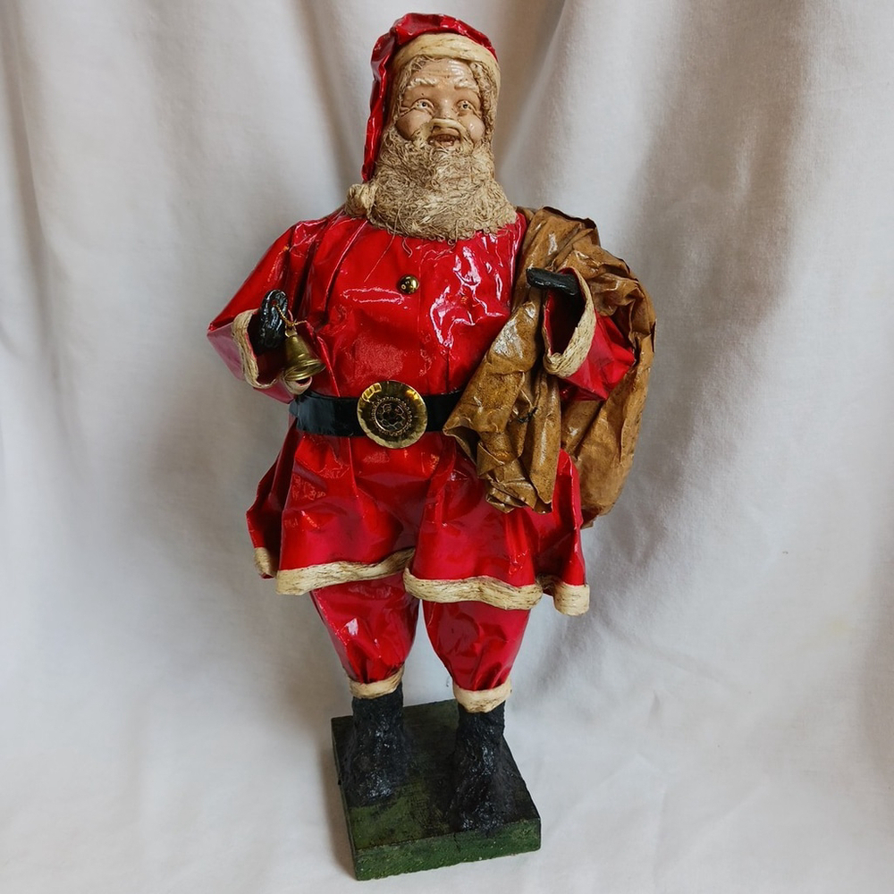 Vintage Paper Mache Santa Mexico 14 Inch Christmas